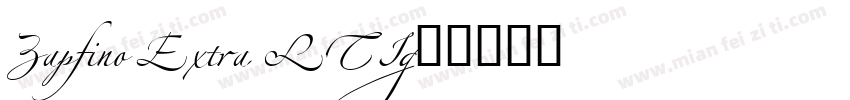 Zapfino Extra LTI字体转换